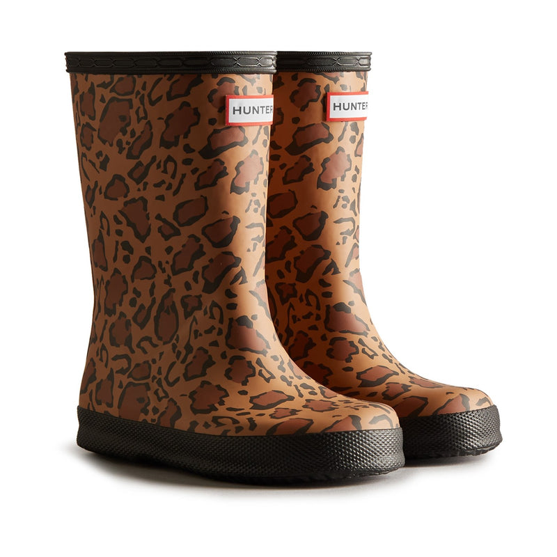 Hunter Kids Original Leopard Print Wellington Boots