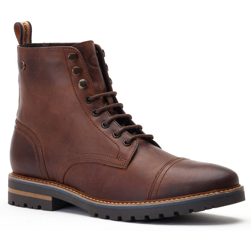 Base London Sparrow Combat Toe Cap Boots