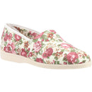 Mirak Patricia Women's Cotton Slip-On Summer Shoes Lightweight Breathable Footwear with Comfortable Insole, Easy to Wear Design, and Stylish Pattern