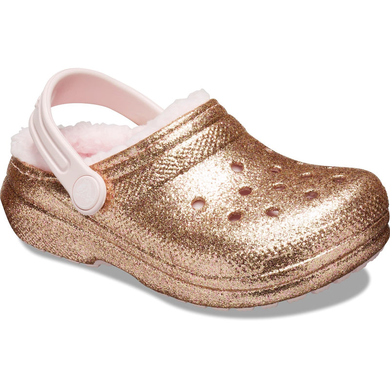 Crocs Classic Lined Glitter Kids Clog