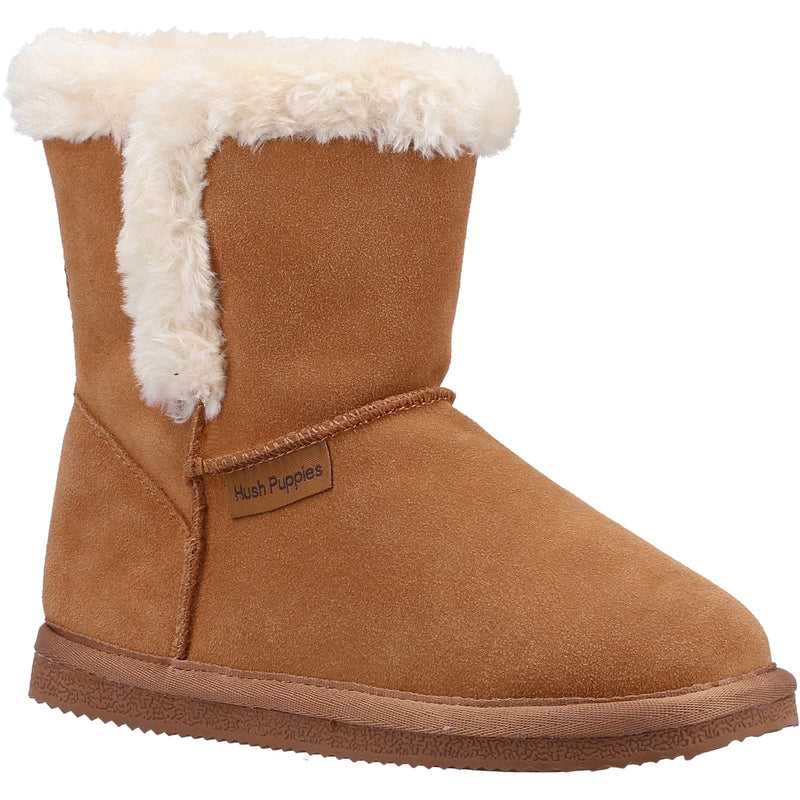 Hush Puppies Ashlynn Genuine Suede Bootie Slipper