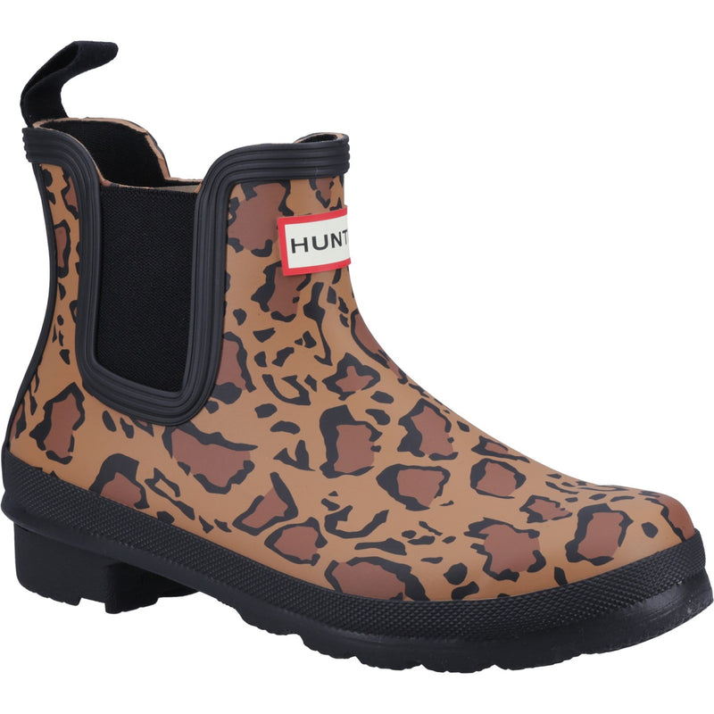 Hunter Original Chelsea Leopard Print