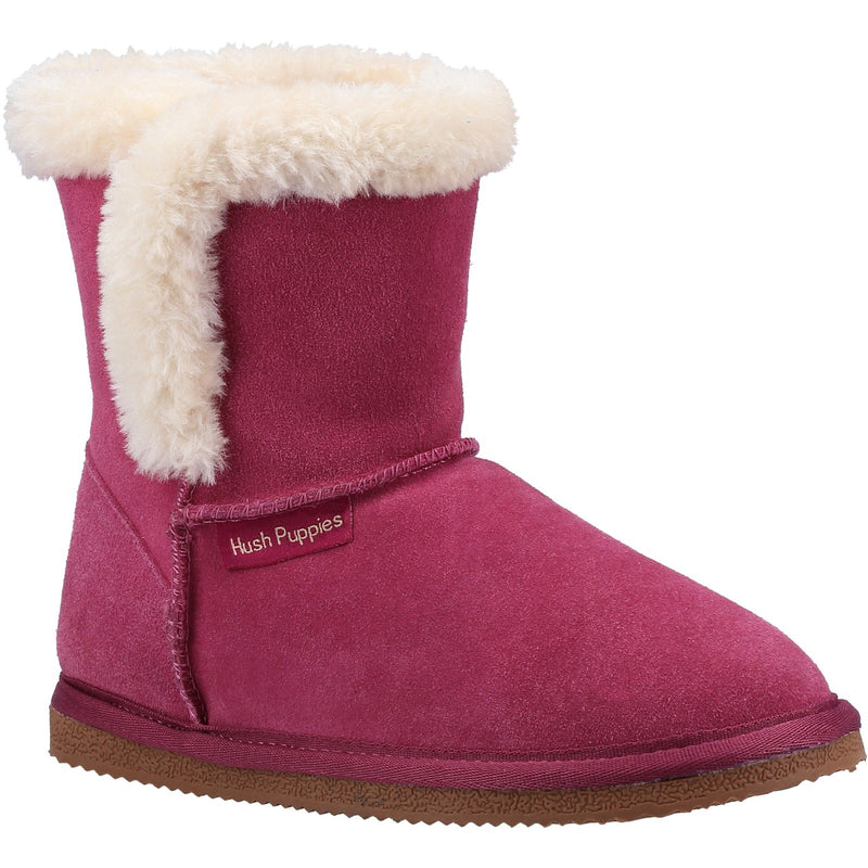 Hush Puppies Ashlynn Genuine Suede Bootie Slipper