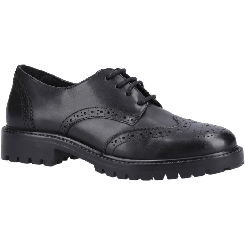 Hush Puppies Senior Athena Kids Black Shoes