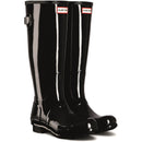 Hunter Womens Tall Back Adjustable Gloss Wellington Boots