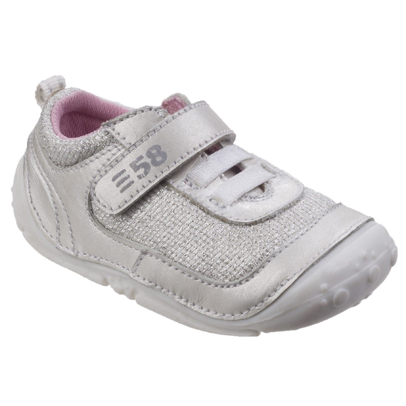 Hush Puppies Silver Livvy Touch Fastening Infant Trainers