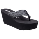 Rocket Dog Diver Beaches Wedge Sandal Black