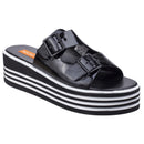 Rocket Dog Zanter Spree Ladies PU Platform Sandals Black
