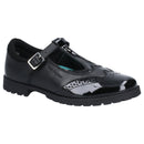 Hush Puppies Girls Maisie Junior Leather Buckle School Shoe