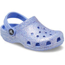 Kids' Classic Glitter Clog - Sparkly Lightweight Slip-On Shoes with Pivoting Heel Strap, Croslite Foam for Comfort, Flexible & Durable