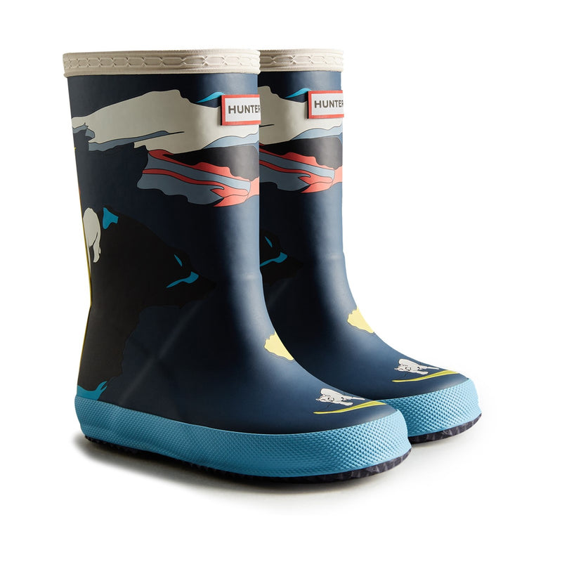 Hunter Kids First Classic Iceberg Print Rain Boot