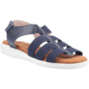 Hush Puppies Hailey Leather Elastic Strap Flat Gladiator Comfort Sandals