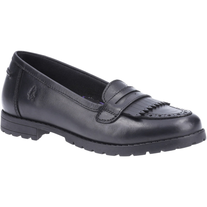 Hush Puppies Girls Emer Junior School Shoe Black