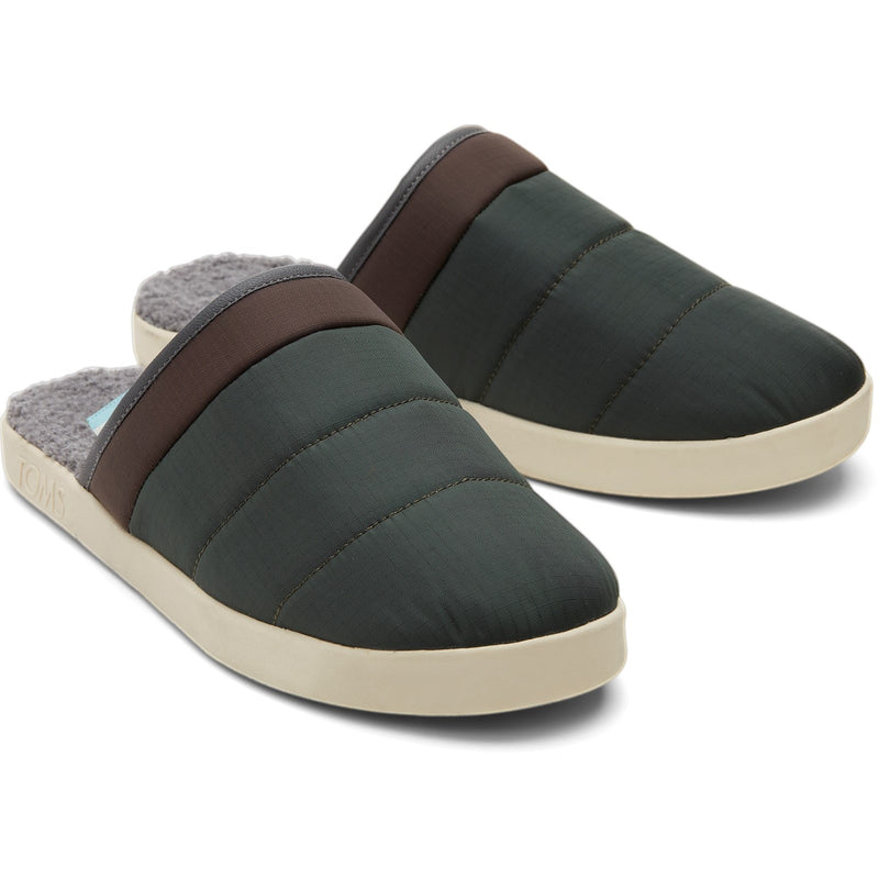 Toms Men's Harbor Textile Slip on Mule Slippers