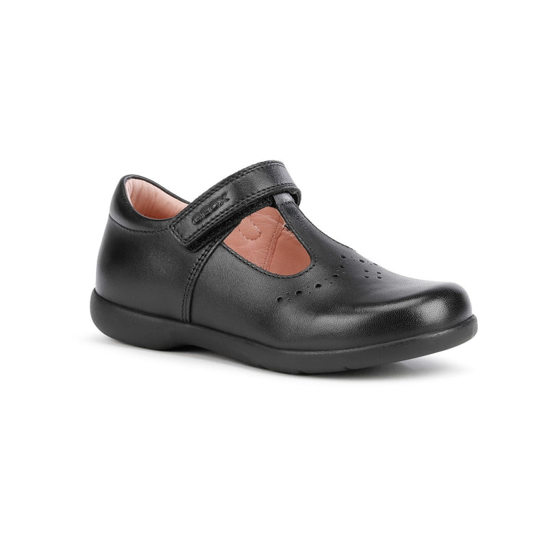 Geox Naimara Smooth Leather Children School Shoes
