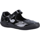 Hush Puppies Black Rina Patent Junior School Shoes