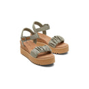 Toms Diana Ruched Platform Wedge Sandals