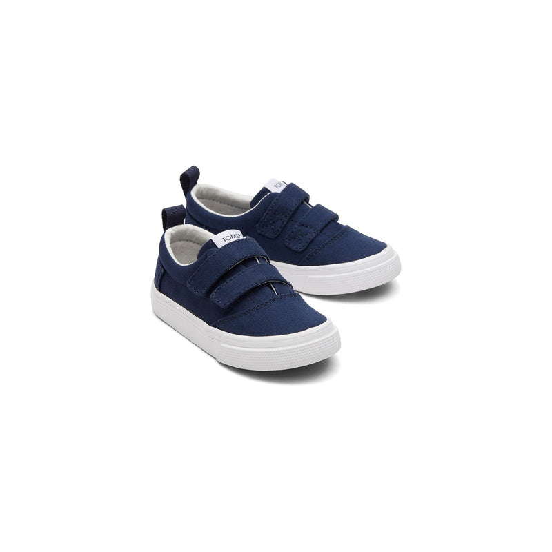 Toms Fenix Double Strap Kids Textured Canvas Sneakers