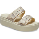 Crocs Women's Brooklyn Snake Buckle Low Wedge