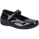 Hush Puppies Girls Black Aria Patent Junior Shoe