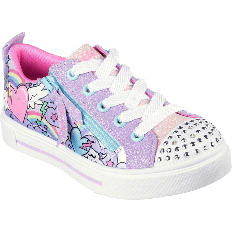 Skechers Twinkle Toes: Twinkle Sparks - Flying Hearts Light-Up Trainer