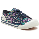 Rocket Dog Jazzin Annie Navy Floral Plimsolls