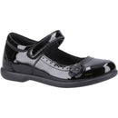 Hush Puppies Junior Bethany Patent Black Shoes