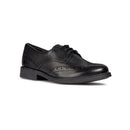 Geox Unisex J Agata D Lace Up Shoe Patent Black
