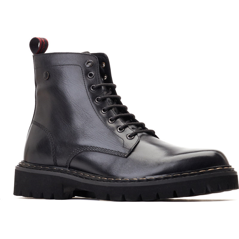 Base London Sutton Mens Leather Combat Boots