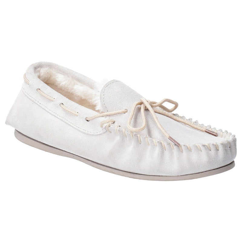 Hush Puppies Allie Ladies Suede Moccasin Slippers