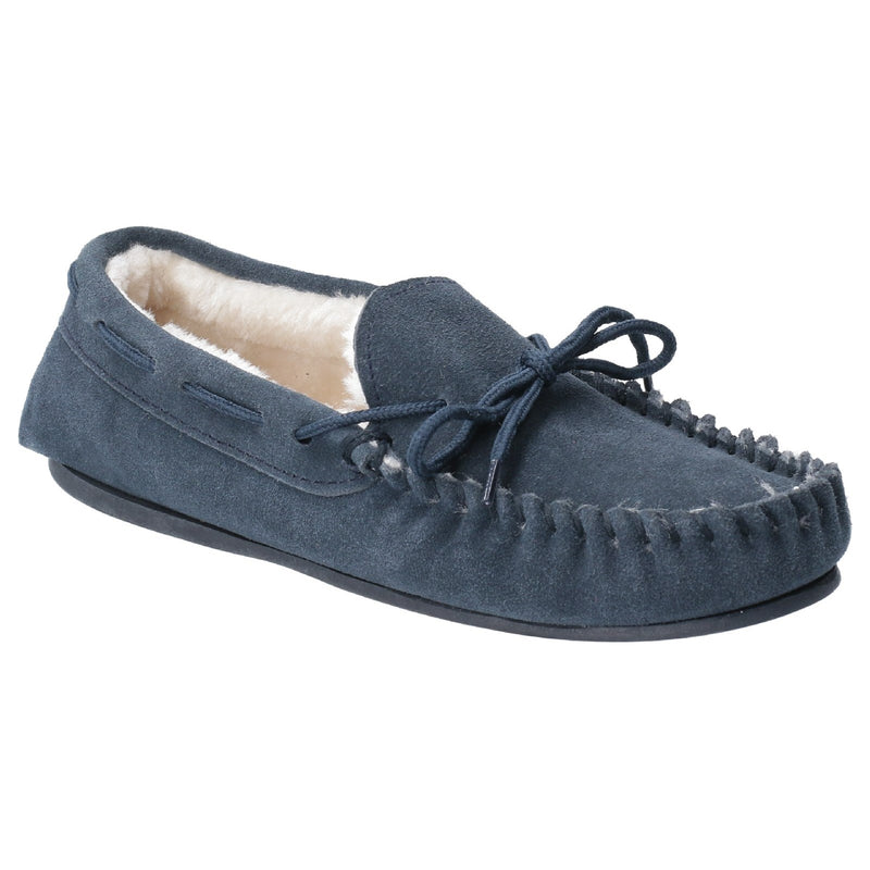 Hush Puppies Allie Ladies Suede Moccasin Slippers