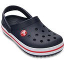 Crocband Clog - Sporty Slip-On with Bold Stripe, Croslite Foam, Pivoting Heel Strap, Lightweight, Water-Friendly, Breathable