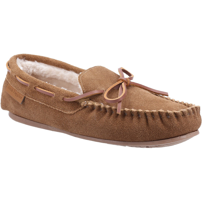 Hush Puppies Allie Ladies Suede Moccasin Slippers