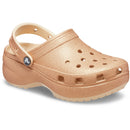 Classic Platform Glitter Clog for Women Elevated 41mm Wedge Iconic Crocs Comfort Customisable, Lightweight, and Versatile Footwear