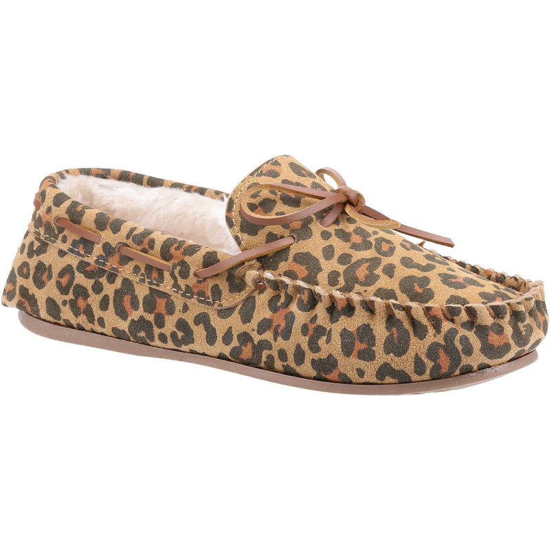 Hush Puppies Allie Ladies Suede Moccasin Slippers