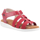 Hush Puppies Hailey Leather Elastic Strap Flat Gladiator Comfort Sandals