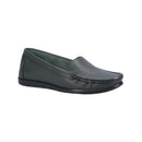 Fleet & Foster Black Tiggy Slip On Loafers