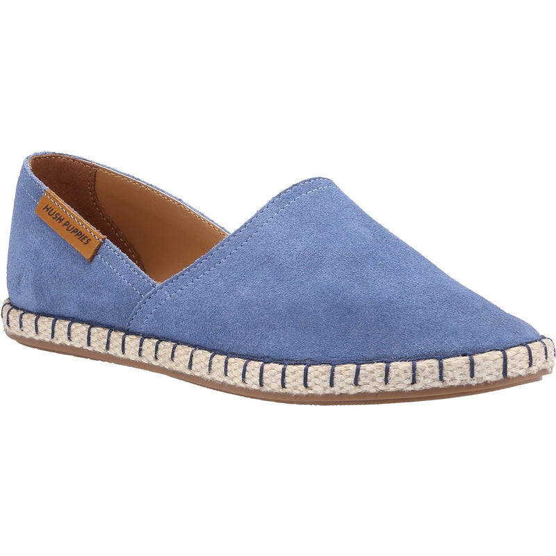 Hush Puppies Womens Mim Suede Slip On Flat Espadrille Shoes