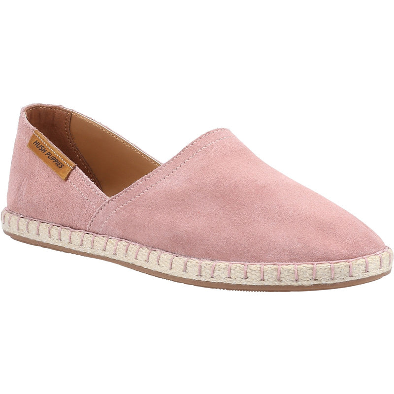 Hush Puppies Womens Mim Suede Slip On Flat Espadrille Shoes