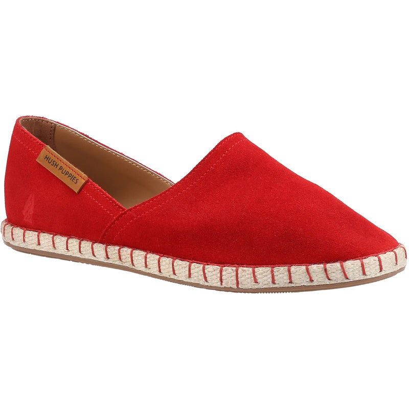 Hush Puppies Womens Mim Suede Slip On Flat Espadrille Shoes