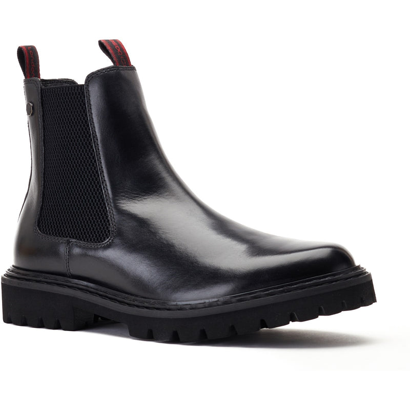 Base London Mens Utah Pull Up Leather Chelsea Boots