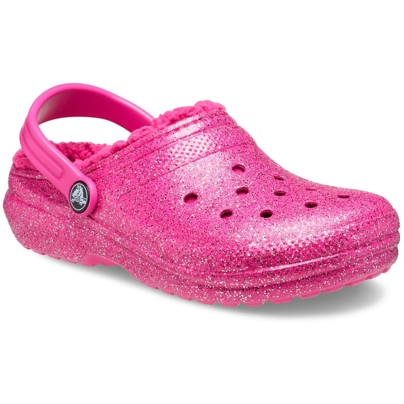 Crocs Classic Lined Glitter Kids Clogs