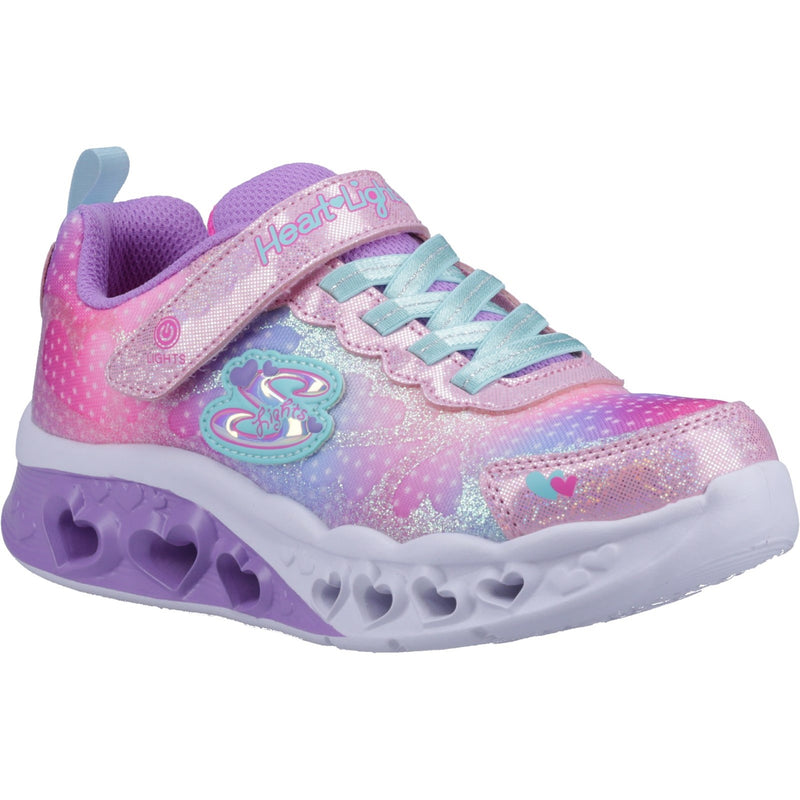 Skechers Girls Sports Flutter Heart Lights - Simply Love Shoes