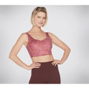 Skechers Gosculpt Leopard Longline Knit Fabric Bra