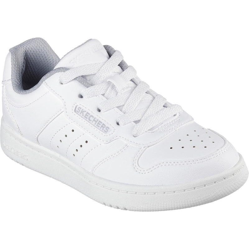 Skechers Boys Quick Street Vorton Leather Upper Trainers