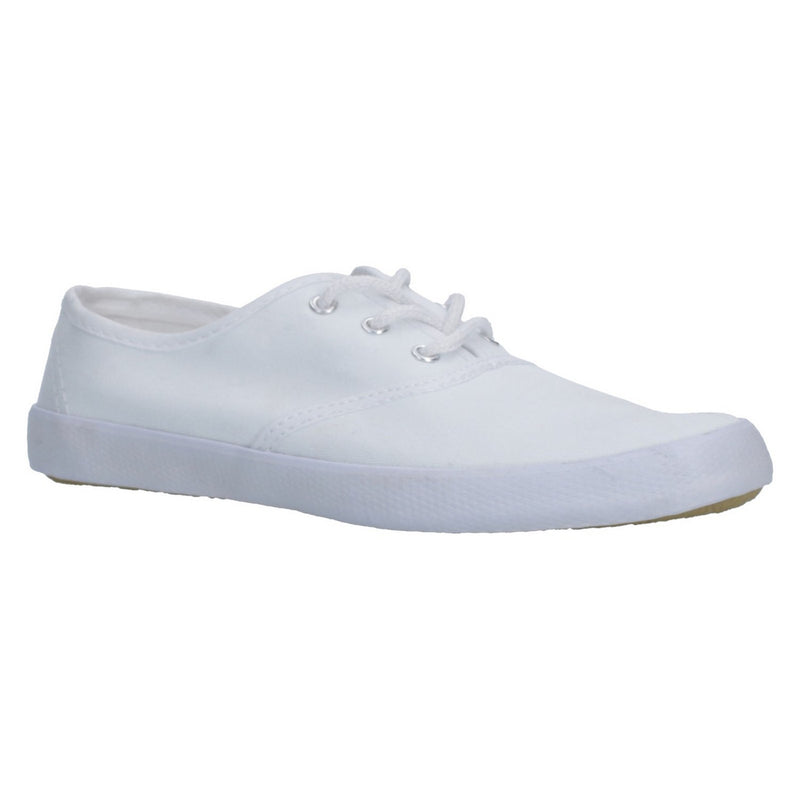 Group Five White Small Plimsolls Unisex Lace-Up Shoes