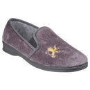Mirak Warminster Men's Soft Suede Slippers Comfortable Slip-On House Shoes with Warm Fleece Lining and Durable Non-Slip Sole for Indoor Use (UK Sizes)