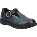 Hush Puppies Kerry Non Patent Girls Senior School Leather Shoe Black