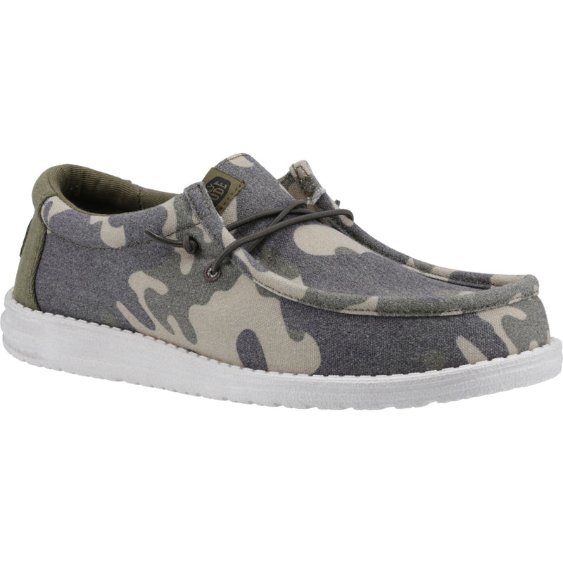 Heydude Wally Washed Camo Shoe