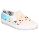Pastel Summer Print Riviera Slip-On Espadrille Flossy Elasticated Fitting Natural Jute Rope Wrap Scented Sole Stylish Comfortable Footwear